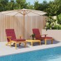 Kissen für Sonnenliege 2 Stück Oxford Stoff rot rot von vidaXL, Kissen für Stühle und Sofas - Ref: Foro24-361993, Preis: 52,2...
