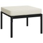 Garden footrest 2 pcs steel cushions sand color 60x60x35cm by vidaXL, Modular outdoor sofas - Ref: Foro24-362725, Price: 137,...