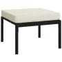 Garden footrest 2 pcs steel cushions sand color 60x60x35cm by vidaXL, Modular outdoor sofas - Ref: Foro24-362725, Price: 135,...