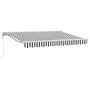 Toldo Retráctil Manual Antracita y 350x200 cm tela