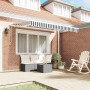 Toldo Retráctil Antracita y Blanco 350 x 200 cm