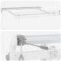 Toldo Retráctil Antracita y Blanco 350 x 200 cm
