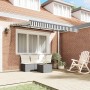 Toldo Retráctil Antracita y Blanco 350 x 200 cm