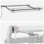 Toldo Retráctil Antracita y Blanco 350 x 200 cm