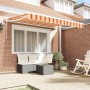 Toldo Retráctil Manual Rayas Multicolor 350x200 cm tela