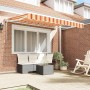 Toldo Retráctil Manual Rayas Multicolor 350x200 cm tela
