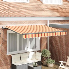 Toldo Retráctil Multicolor 350 x 200 cm Poliéster y Aluminio