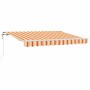 Toldo Retráctil Multicolor 350 x 200 cm Poliéster y Aluminio