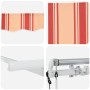 Toldo Retráctil Multicolor 350 x 200 cm Poliéster y Aluminio