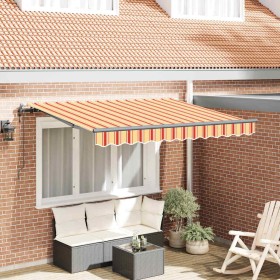 Toldo Retráctil Multicolor 350 x 200 cm Poliéster y Aluminio