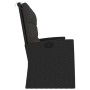 Liegende Gartenbank und schwarze synthetische Rattankissen 173 cm von vidaXL, Gartenbänke - Ref: Foro24-362183, Preis: 232,77...