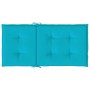 Chair cushions with low backrest 2 pcs turquoise fabric by vidaXL, Cushions for chairs and sofas - Ref: Foro24-361337, Price:...