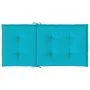 Chair cushions with low backrest 2 pcs turquoise fabric by vidaXL, Cushions for chairs and sofas - Ref: Foro24-361337, Price:...