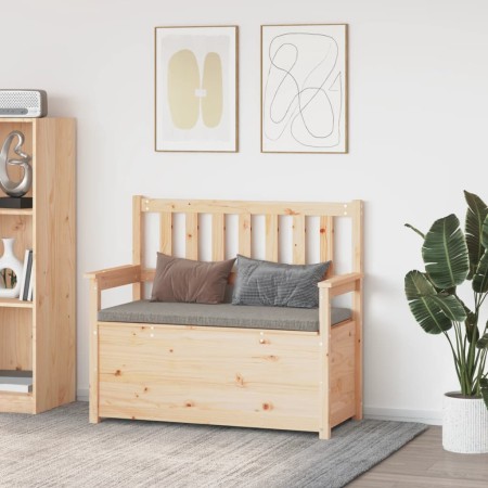 Banco de madera maciza de pino 112,5x51,5x96,5 cm de vidaXL, Bancos - Ref: Foro24-823559, Precio: 119,68 €, Descuento: %
