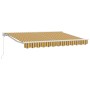 Toldo Retráctil Manual Rayas Multicolor 350x200 cm tela