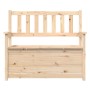 Banco de madera maciza de pino 112,5x51,5x96,5 cm de vidaXL, Bancos - Ref: Foro24-823559, Precio: 119,68 €, Descuento: %