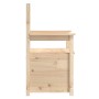 Banco de madera maciza de pino 112,5x51,5x96,5 cm de vidaXL, Bancos - Ref: Foro24-823559, Precio: 119,68 €, Descuento: %