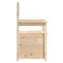 Bank aus massivem Kiefernholz, 112,5 x 51,5 x 96,5 cm von vidaXL, Banken - Ref: Foro24-823559, Preis: 118,52 €, Rabatt: %