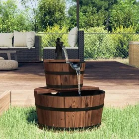 Water fountain with pump solid fir wood 44.5x44.5x58 cm by vidaXL, Fountains and waterfalls - Ref: Foro24-363333, Price: 127,...