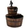 Wasserbrunnen mit Pumpe aus massivem Tannenholz 44,5x44,5x58 cm von vidaXL, Brunnen und Wasserfälle - Ref: Foro24-363333, Pre...