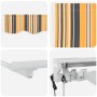 Toldo Retráctil Manual Rayas Multicolor 350x200 cm tela