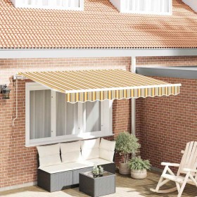Toldo Retráctil Multicolor 350 x 200 cm Poliéster y Aluminio