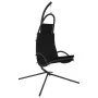 Garten-Hängesessel mit Stahlkissen und schwarzem Oxford-Stoff von vidaXL, Gartenwippen - Ref: Foro24-362728, Preis: 109,83 €,...