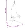 Garten-Hängesessel mit Stahlkissen und schwarzem Oxford-Stoff von vidaXL, Gartenwippen - Ref: Foro24-362728, Preis: 112,34 €,...