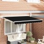 Toldo Retráctil Manual Negro 350x200 cm tela
