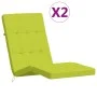 Lounger cushions 2 pcs bright green Oxford fabric by vidaXL, Cushions for chairs and sofas - Ref: Foro24-361995, Price: 48,84...