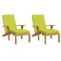 Lounger cushions 2 pcs bright green Oxford fabric by vidaXL, Cushions for chairs and sofas - Ref: Foro24-361995, Price: 48,84...