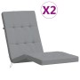 Kissen für Sonnenliege 2 Stück Oxford Stoff grau von vidaXL, Kissen für Stühle und Sofas - Ref: Foro24-361985, Preis: 49,15 €...