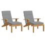 Cushions for sun lounger 2 pcs Oxford fabric gray by vidaXL, Cushions for chairs and sofas - Ref: Foro24-361985, Price: 48,76...