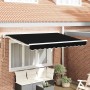 Toldo Retráctil Manual Negro 350x200 cm tela