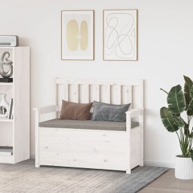 Solid white pine wood bench 112.5x51.5x96.5 cm by vidaXL, Banks - Ref: Foro24-823560, Price: 145,39 €, Discount: %