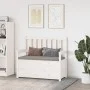 Solid white pine wood bench 112.5x51.5x96.5 cm by vidaXL, Banks - Ref: Foro24-823560, Price: 143,51 €, Discount: %