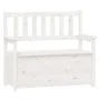 Solid white pine wood bench 112.5x51.5x96.5 cm by vidaXL, Banks - Ref: Foro24-823560, Price: 143,51 €, Discount: %