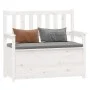 Solid white pine wood bench 112.5x51.5x96.5 cm by vidaXL, Banks - Ref: Foro24-823560, Price: 143,51 €, Discount: %