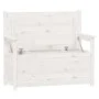 Solid white pine wood bench 112.5x51.5x96.5 cm by vidaXL, Banks - Ref: Foro24-823560, Price: 143,51 €, Discount: %