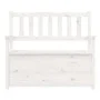 Solid white pine wood bench 112.5x51.5x96.5 cm by vidaXL, Banks - Ref: Foro24-823560, Price: 143,51 €, Discount: %