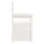 Solid white pine wood bench 112.5x51.5x96.5 cm by vidaXL, Banks - Ref: Foro24-823560, Price: 143,51 €, Discount: %