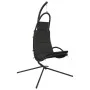Garden hanging chair with steel cushion and dark gray Oxford fabric by vidaXL, Garden rockers - Ref: Foro24-362729, Price: 12...