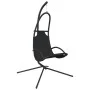 Garden hanging chair with steel cushion and dark gray Oxford fabric by vidaXL, Garden rockers - Ref: Foro24-362729, Price: 12...