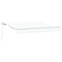 Toldo Retráctil Blanco 350 x 200 cm Poliéster y Aluminio