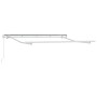 Toldo Retráctil Blanco 350 x 200 cm Poliéster y Aluminio
