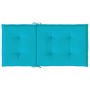 Chair cushions with low backrest 6 pcs turquoise fabric by vidaXL, Cushions for chairs and sofas - Ref: Foro24-361339, Price:...