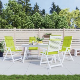 Hochlehner-Stuhlkissen, 4 Stück, glänzendes grünes Oxford-Gewebe von vidaXL, Kissen für Stühle und Sofas - Ref: Foro24-361908...