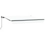 Toldo Retráctil Blanco 350 x 200 cm Poliéster y Aluminio