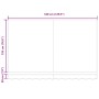 Toldo Retráctil Blanco 350 x 200 cm Poliéster y Aluminio