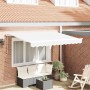 Toldo Retráctil Blanco 350 x 200 cm Poliéster y Aluminio